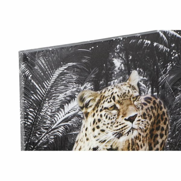 Tavla DKD Home Decor Leopard Kolonial (50 x 1,8 x 70 cm) (4 antal)