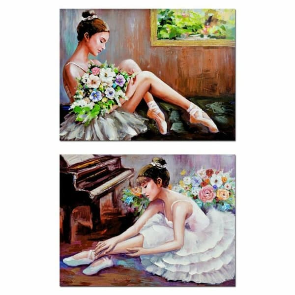 Maleri DKD Home Decor (80 x 3 x 60 cm) (2 enheter)