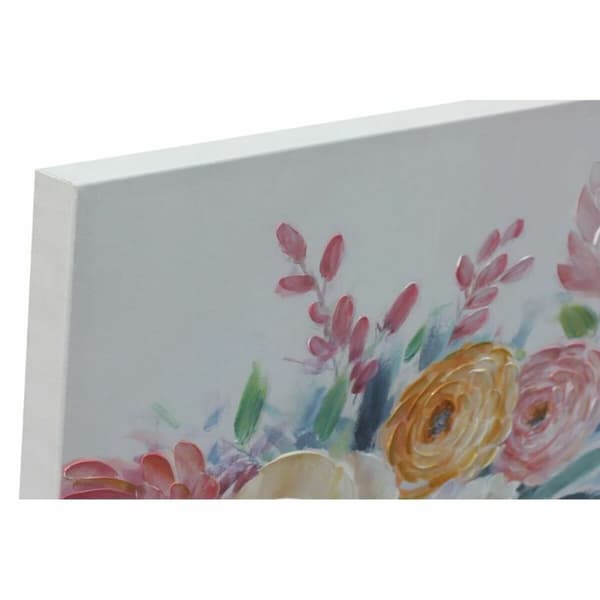 Maleri DKD Home Decor Kukat (80 x 2,8 x 80 cm) (2 enheter)