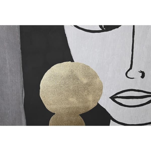 Maleri DKD Home Decor Dame Moderne (102,5 x 4,3 x 142,6 cm) (2 enheter)