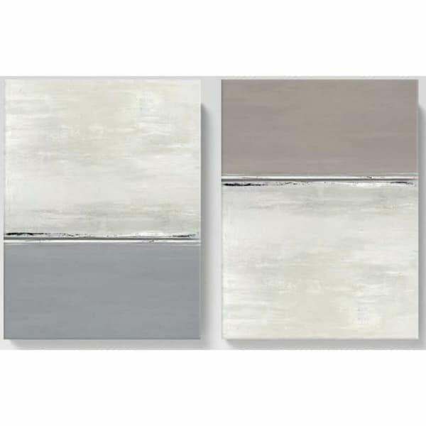 Læret DKD Home Decor Moderne (76 x 2 x 101 cm) (2 enheter)
