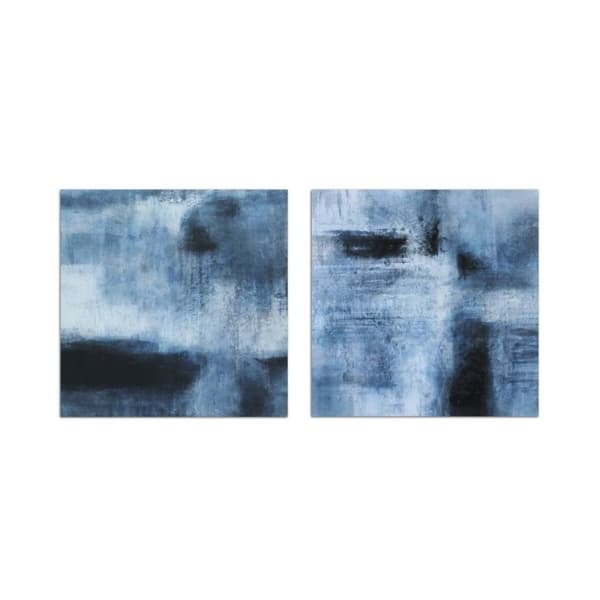Maleri DKD Home Decor Abstrakt Moderne (80 x 2,8 x 80 cm) (2 enheter)