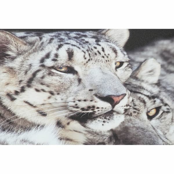 Maalaus DKD Home Decor Mäntypuu Tiikeri Kangas (2 pcs) (135 x 2.5 x 45 cm)