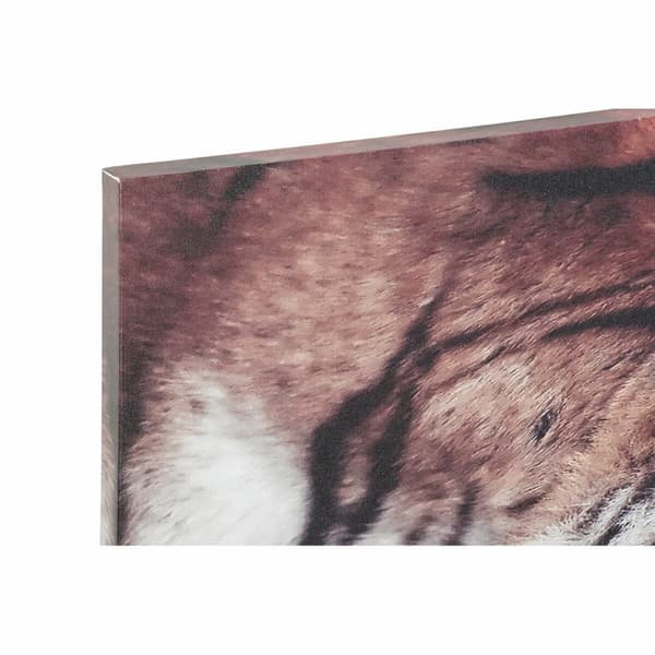 Maalaus DKD Home Decor Mäntypuu Tiikeri Kangas (2 pcs) (135 x 2.5 x 45 cm)