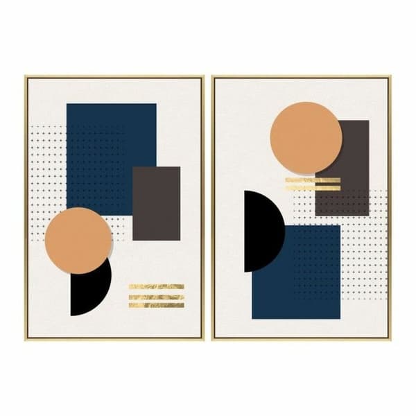 Maalaus DKD Home Decor S3018267 Moderni (51,5 x 3,5 x 71,5 cm) (2 osaa)