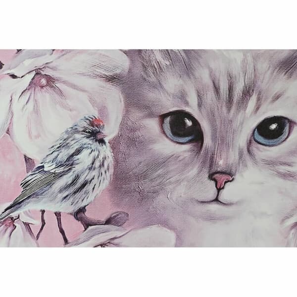 Maalaus DKD Home Decor Kissa (50 x 1,8 x 70 cm) (2 osaa)