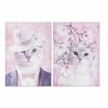 Pikkukuva 1 / 3: Maalaus DKD Home Decor Kissa (50 x 1,8 x 70 cm) (2 osaa)