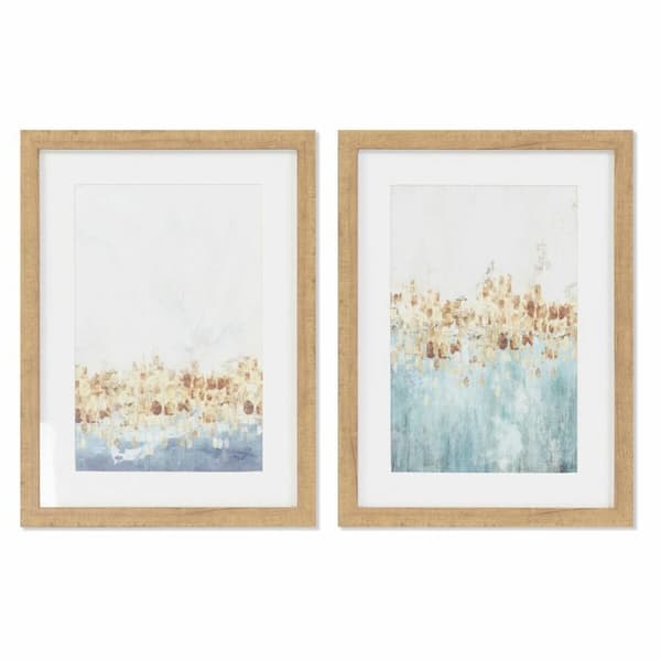 Maalaus DKD Home Decor Abstrakti (30 x 2,5 x 40 cm) (2 osaa)