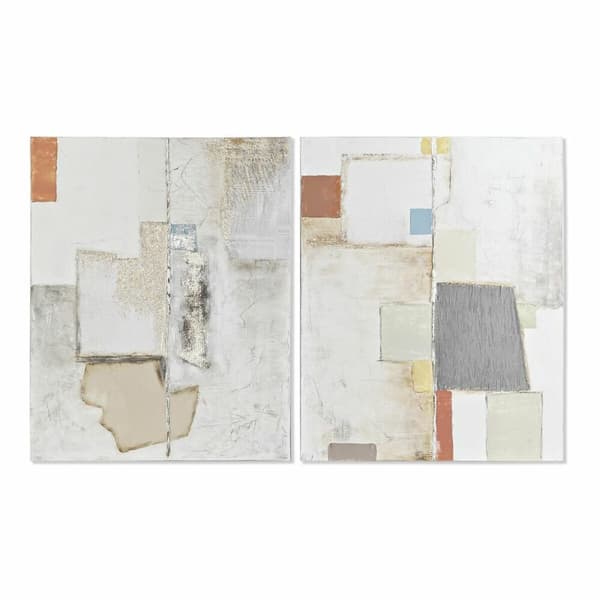 Maalaus DKD Home Decor Abstrakti (80 x 3,7 x 100 cm) (2 osaa)