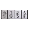 Pikkukuva 1 / 3: Maalaus DKD Home Decor Kuusi Kristalli Maljakko (50 x 70 x 2,5 cm) (4 osaa)