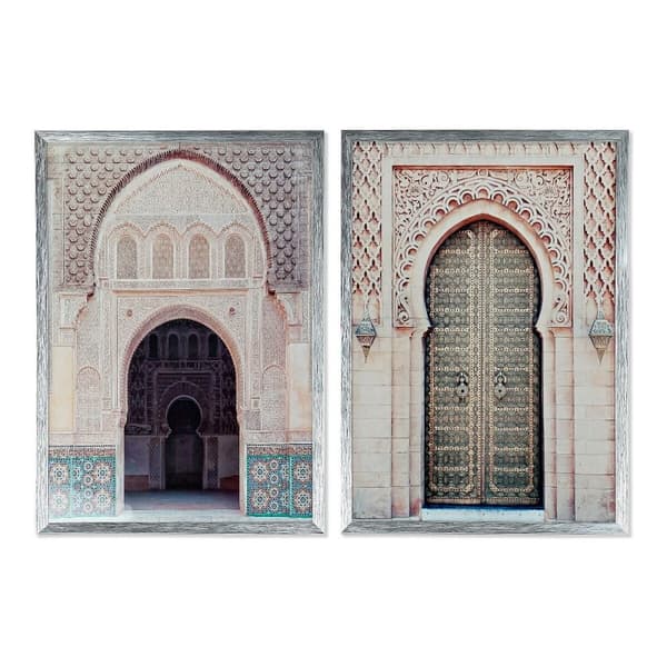 Maleri DKD Home Decor Dør (2 pcs) (50 x 3 x 70 cm)