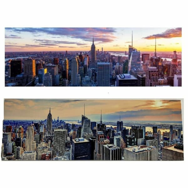 Maleri DKD Home Decor New York (120 x 2,5 x 40 cm) (2 enheder)