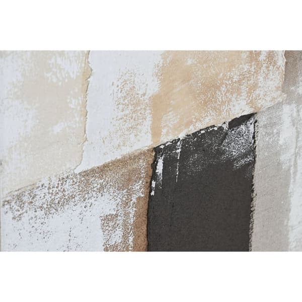 Tavla Home ESPRIT Vit Svart Beige Abstrakt Modern 92 x 3,8 x 122 cm 92 x 4 x 122 cm (2 antal)