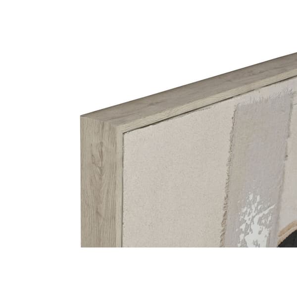 Tavla Home ESPRIT Vit Svart Beige Abstrakt Modern 92 x 3,8 x 122 cm 92 x 4 x 122 cm (2 antal)