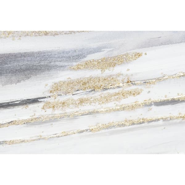 Tavla DKD Home Decor Blå Grå Abstrakt Modern 90 x 3,7 x 90 cm (2 antal)