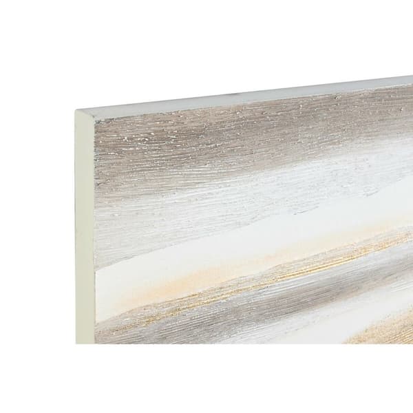 Maleri DKD Home Decor Beige Grå Abstrakt Moderne 90 x 3,7 x 120 cm (2 enheter)