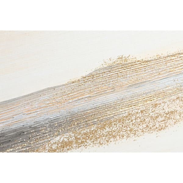 Maleri DKD Home Decor Beige Grå Abstrakt Moderne 90 x 3,7 x 120 cm (2 enheter)