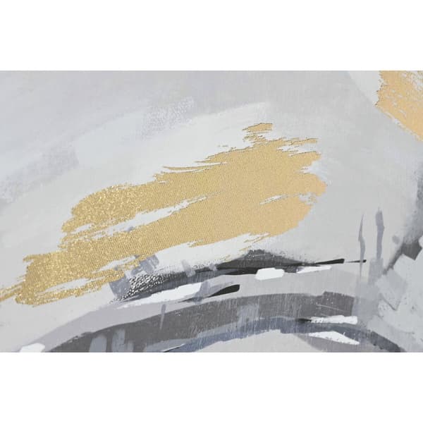 Maleri DKD Home Decor Hvit Svart Grå Gyllen Elefant Kolonial 100 x 4 x 140 cm (2 enheter)