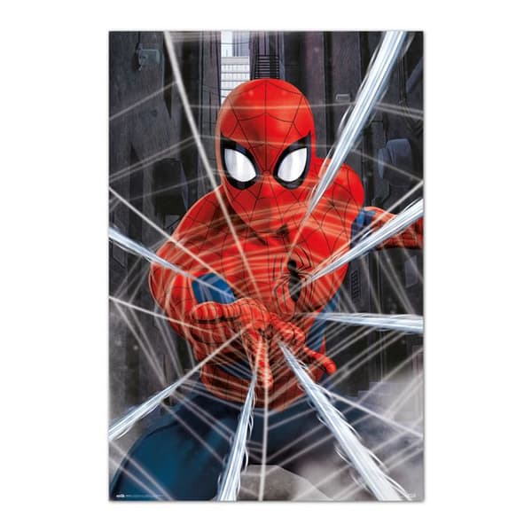 Spider-Man webs Marvel Comics affisch