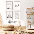 Miniatyrbild 3 av 4: Poster - Homelov poster - Boys Nursery Real Silver Set
