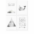 Miniatyrbild 1 av 4: Poster - Homelov poster - Boys Nursery Real Silver Set