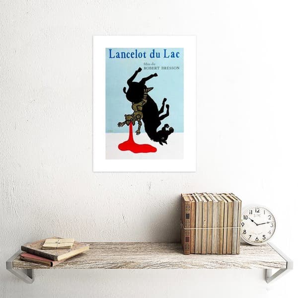 Wee blue coo - B12X11638UNFRAMED - Vintage reklamfilm Lancelot du Lac Film Robert Bresson Konsttryck B12X11638