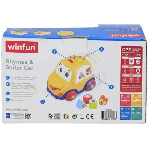 WinFun - Arrastre Coche Con Encajables (0659)
