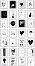 Miniatyrbillede 3 af 8: PLAKATER, GRAFIK, CITATER TIL BØRN A4