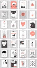 Miniatyrbillede 7 af 8: PLAKATER, GRAFIK, CITATER TIL BØRN A4
