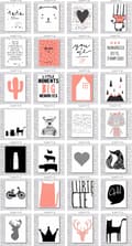 Miniatyrbillede 8 af 8: PLAKATER, GRAFIK, CITATER TIL BØRN A4