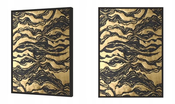 BILLEDPOKATER I RAMME 33x43 cm Guld P1840