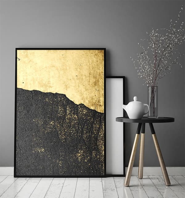 BILLEDPOKATER I RAMME 33x43 cm Guld P1835
