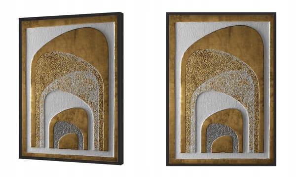BILLEDPOKATER I RAMME 33x43 cm Guld P1832