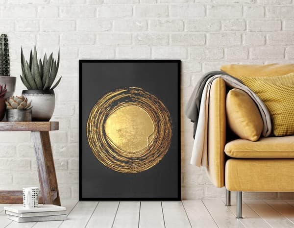 BILLEDPOKATER I RAMME 33x43 cm Guld P1828