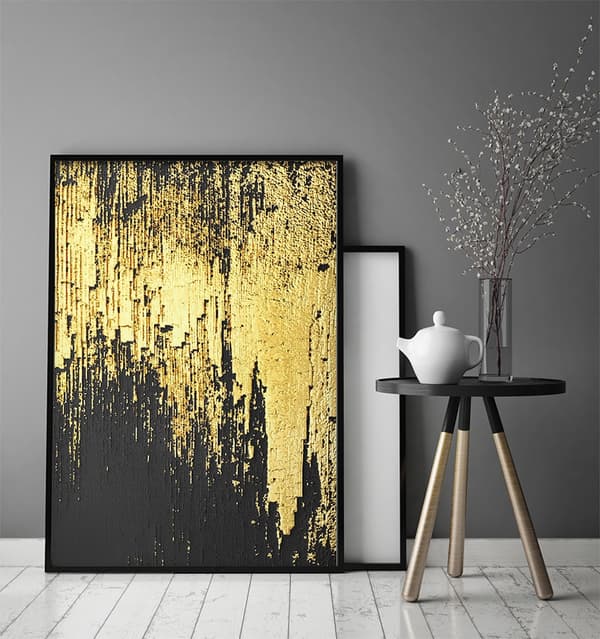 KUVAPUOLISTE KEHYISSÄ 33x43 cm Kulta P1823