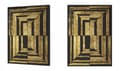 Miniatyrbild 3 av 4: TAVELAFFIST I RAM 33x43 cm Guld P1824