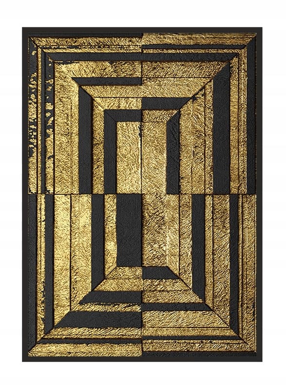 TAVELAFFIST I RAM 33x43 cm Guld P1824