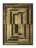 Miniatyrbild 1 av 4: TAVELAFFIST I RAM 33x43 cm Guld P1824