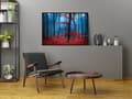 Miniatyrbild 3 av 3: TAVELAFFIST I RAM 53x73 cm Skog P1807