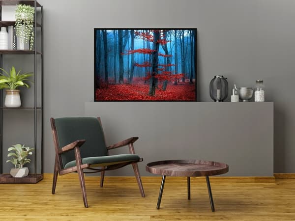 TAVELAFFIST I RAM 53x73 cm Skog P1807