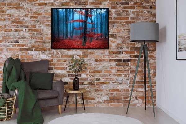 TAVELAFFIST I RAM 53x73 cm Skog P1807