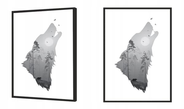 KUVAPOSTERI KEHYISSÄ 33x43 cm Wolf P1782