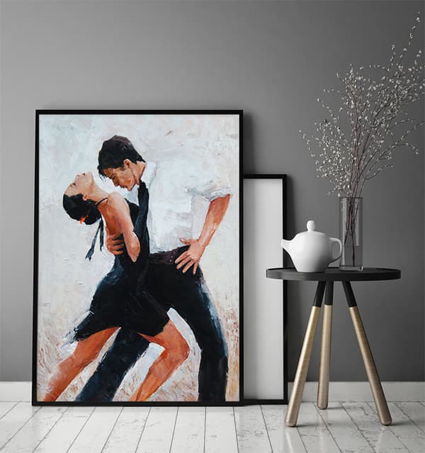 TAVELAFFIST I RAM 53x73 cm Tango P1770
