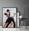 Miniatyrbild 2 av 4: TAVELAFFIST I RAM 53x73 cm Tango P1770