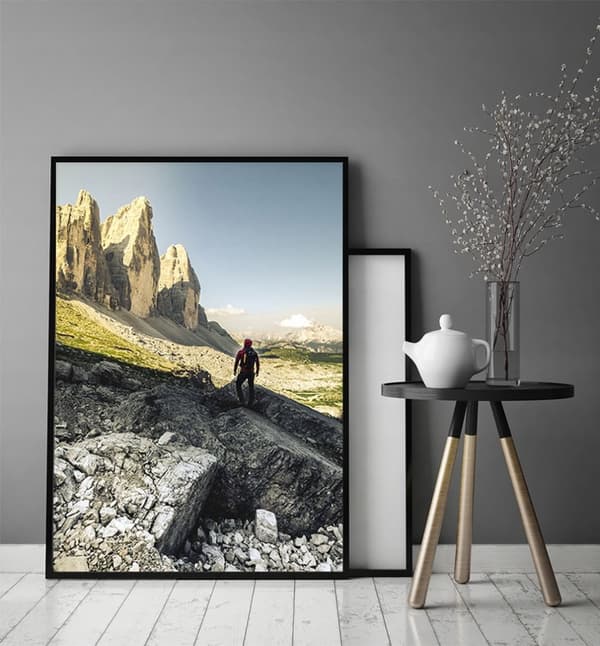 KUVAPUOLISTE KEHYISSÄ 33x43 cm Vuoret P1679
