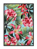 Miniatyrbild 1 av 4: TAVELAFFIST I RAM 53x73 cm Blommor P1669