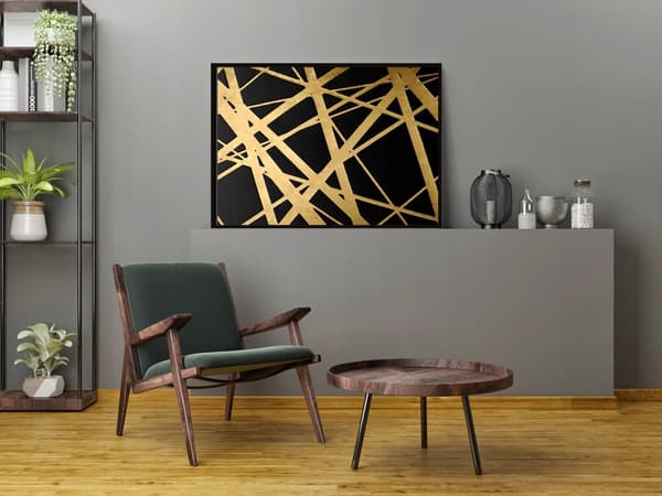 KUVAPUOLISTE KEHYISSÄ 33x43 cm Kulta P1633