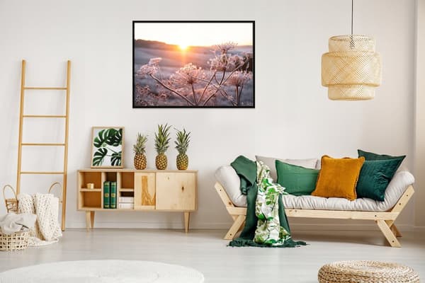 BILLEDPOKATER I RAMME 53x73 cm Blomster P1622