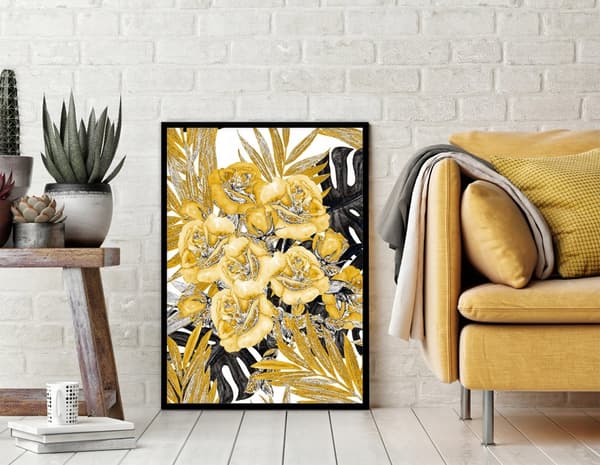 KUVAPUOLISTE KEHYISSÄ 53x73 cm Kukat P1606