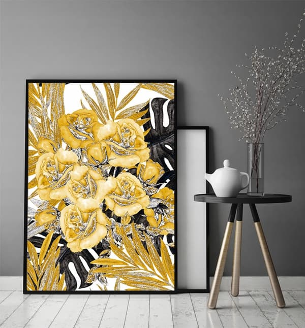KUVAPUOLISTE KEHYISSÄ 53x73 cm Kukat P1606